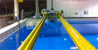 The deep engineering tank at the Chase Ocean Engineering Lab.